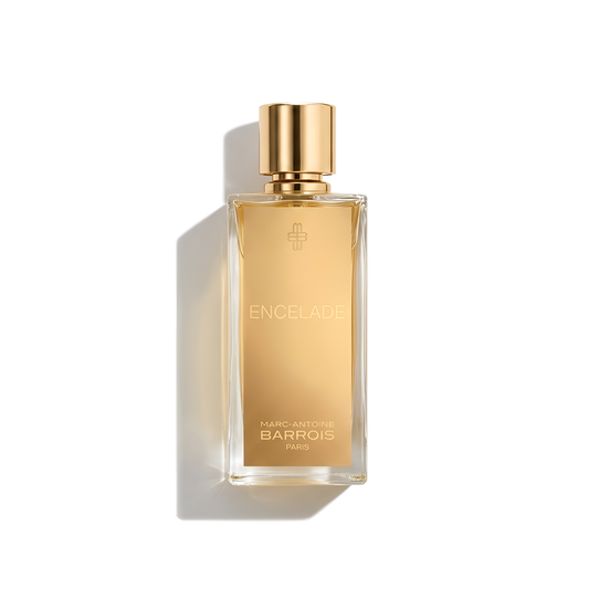 Bottle of MAB Encelade EDP fragrance on a white background with soft shadow