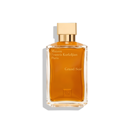 Bottle of MFK Grand Soir EDP fragrance on a white background with soft shadow