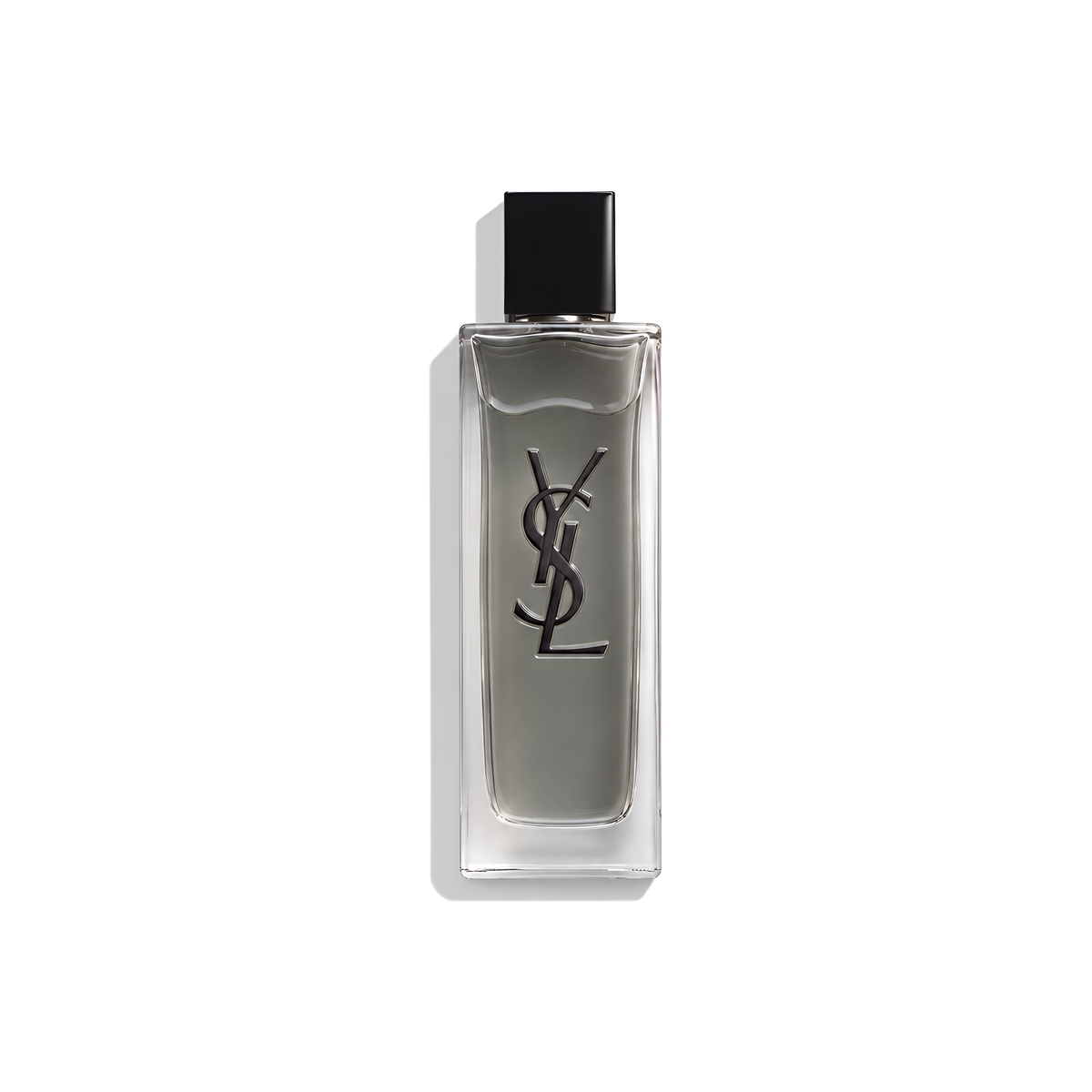 Bottle of MYSLF Eau de Toilette Intense fragrance on a white background with soft shadow