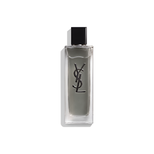 Bottle of MYSLF Eau de Toilette Intense fragrance on a white background with soft shadow