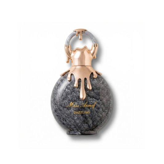 Bottle of Miss Armaf Dazzling EDP fragrance on a white background with soft shadow