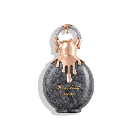 Bottle of Miss Armaf Dazzling EDP fragrance on a white background with soft shadow