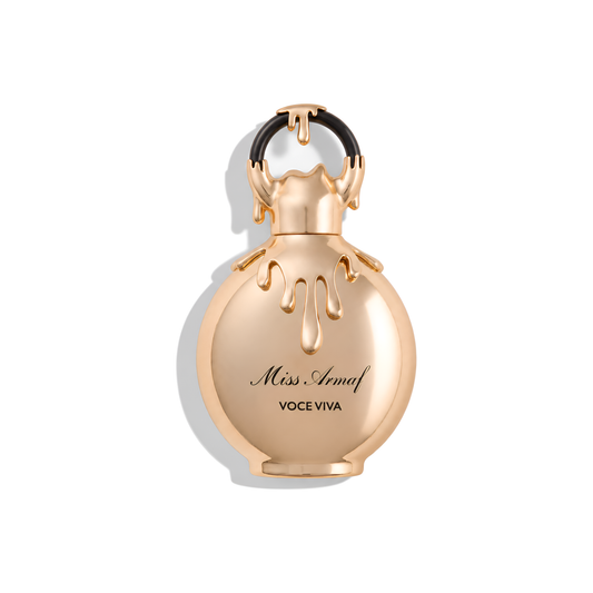 Bottle of Miss Armaf Voce Viva EDP fragrance on a white background with soft shadow