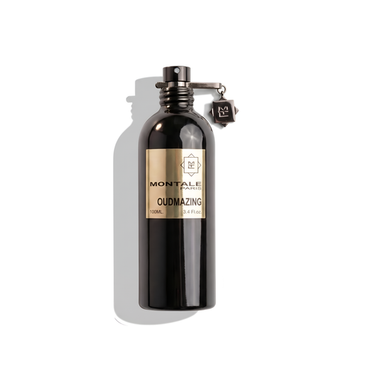 Bottle of Montale Oudmazing EDP fragrance on a white background with soft shadow