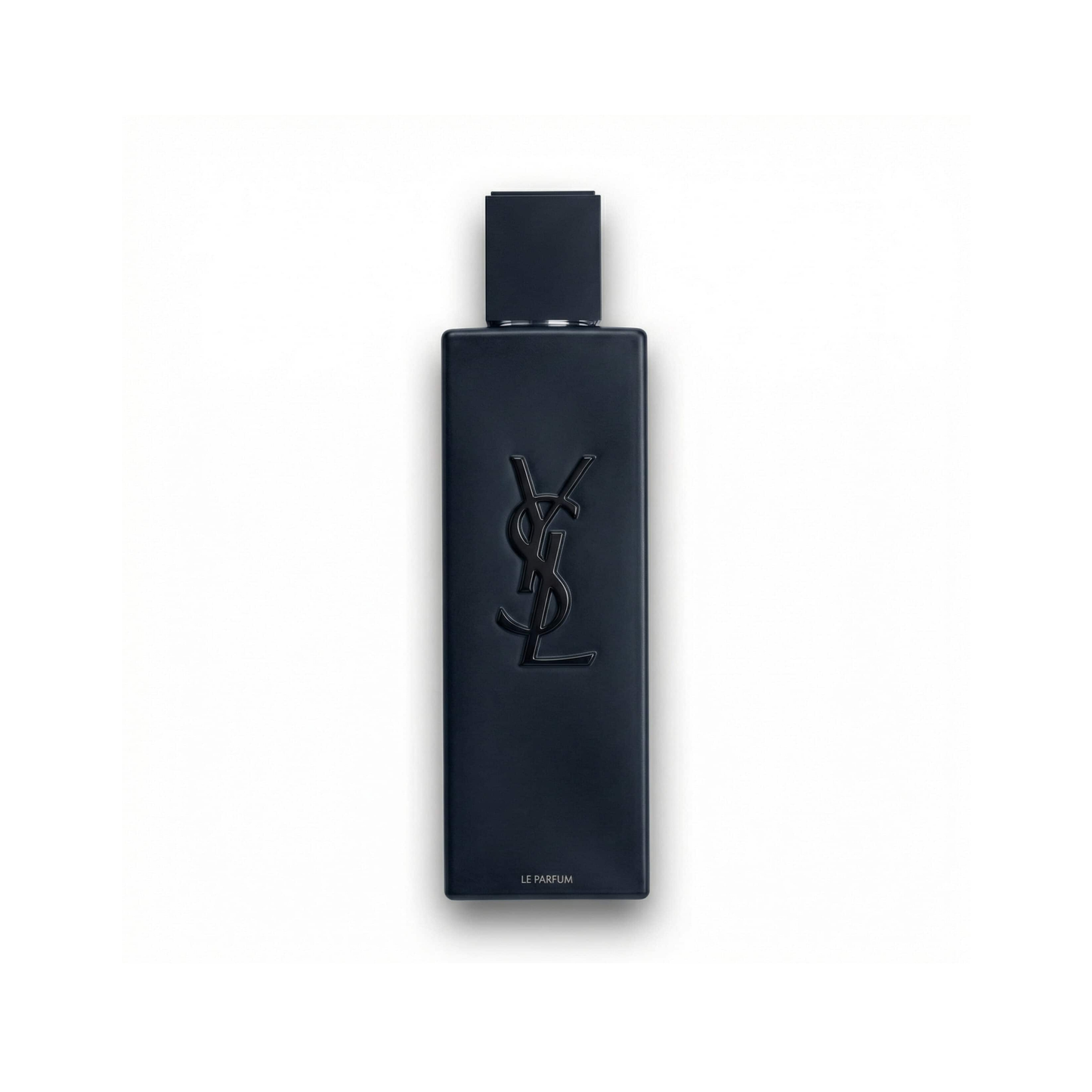 Bottle of Myslf le Parfum fragrance on a white background with soft shadow