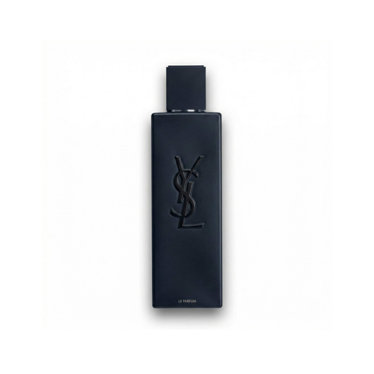 Bottle of Myslf le Parfum fragrance on a white background with soft shadow