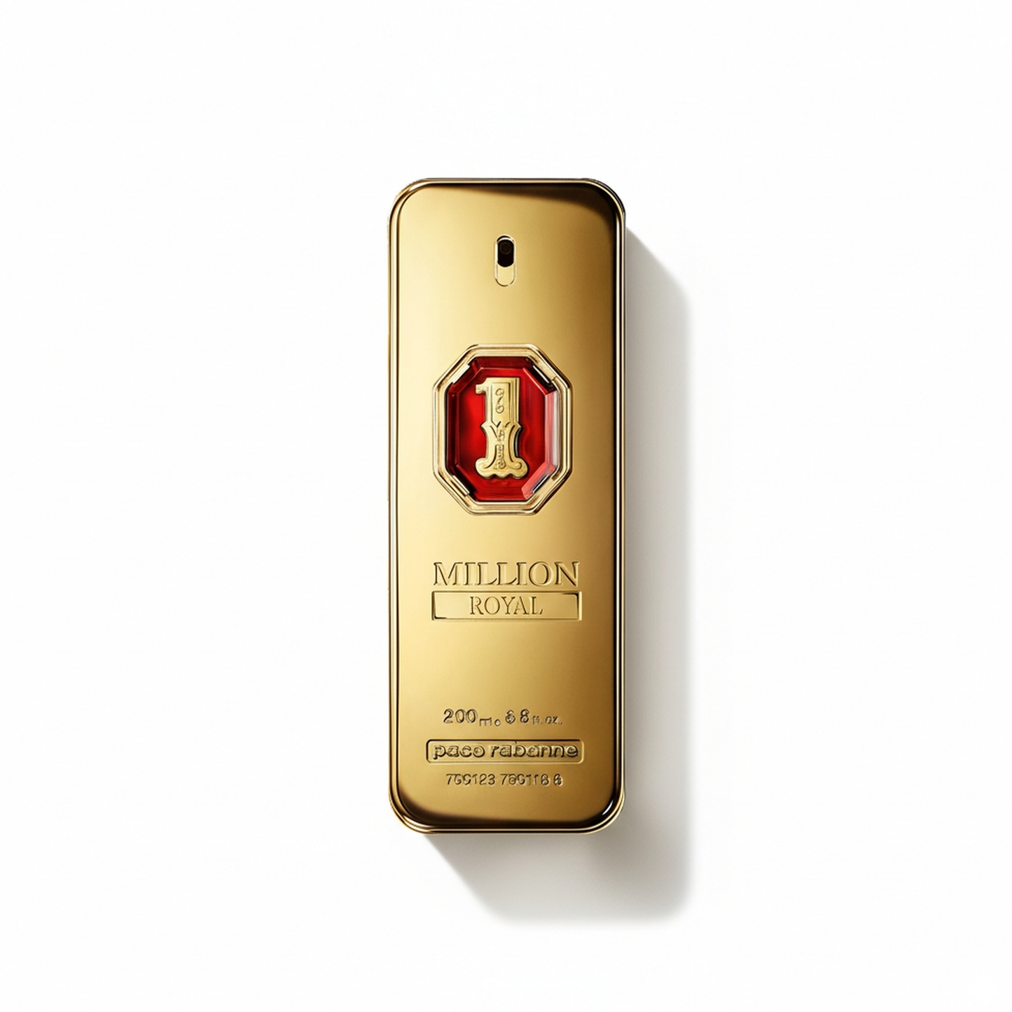 Bottle of Paco Rabanne 1 Million Royal EDP fragrance on a white background with soft shadow