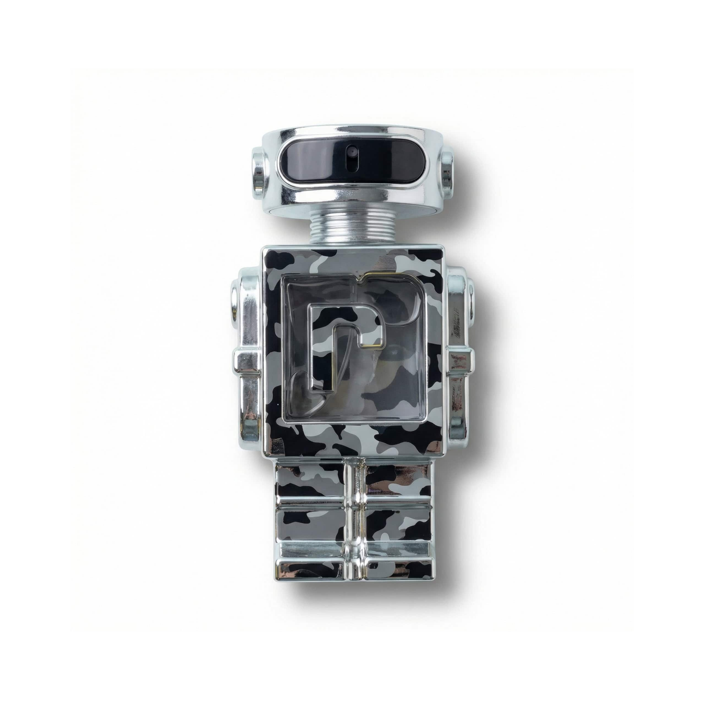 Bottle of Paco Rabanne Phantom Legion EDT fragrance on a white background with soft shadow
