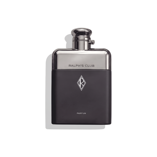 Bottle of Ralph's Club EDP fragrance on a white background with soft shadow