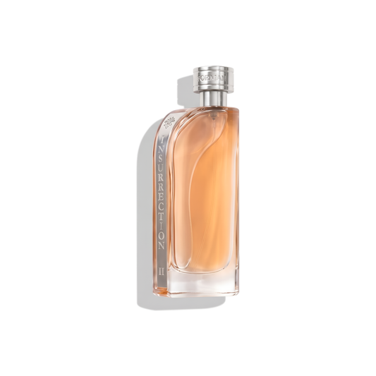 Bottle of Reyane Insurrection ll Emperor EDT fragrance on a white background with soft shadow