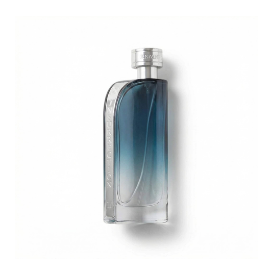 Bottle of Reyane Tradition Insurrection II Pure Extreme EDP fragrance on a white background with soft shadow