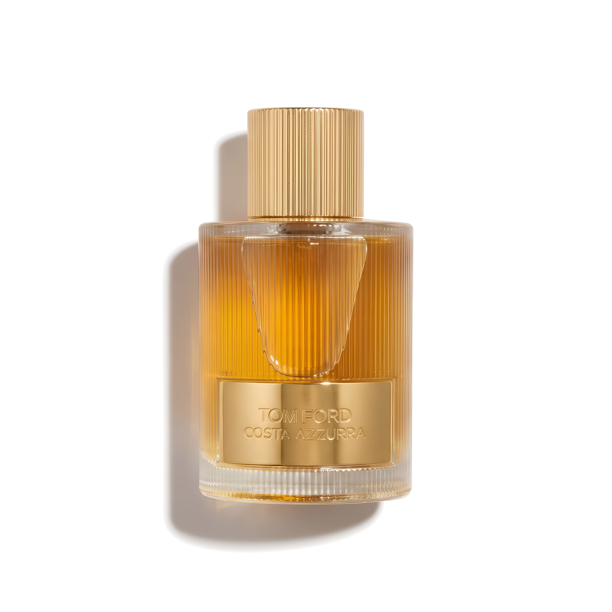 Bottle of Tom Ford Costa Azzurra EDP fragrance on a white background with soft shadow