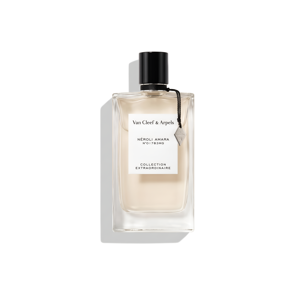 Bottle of Van Cleef Neroli Amara EDP fragrance on a white background with soft shadow