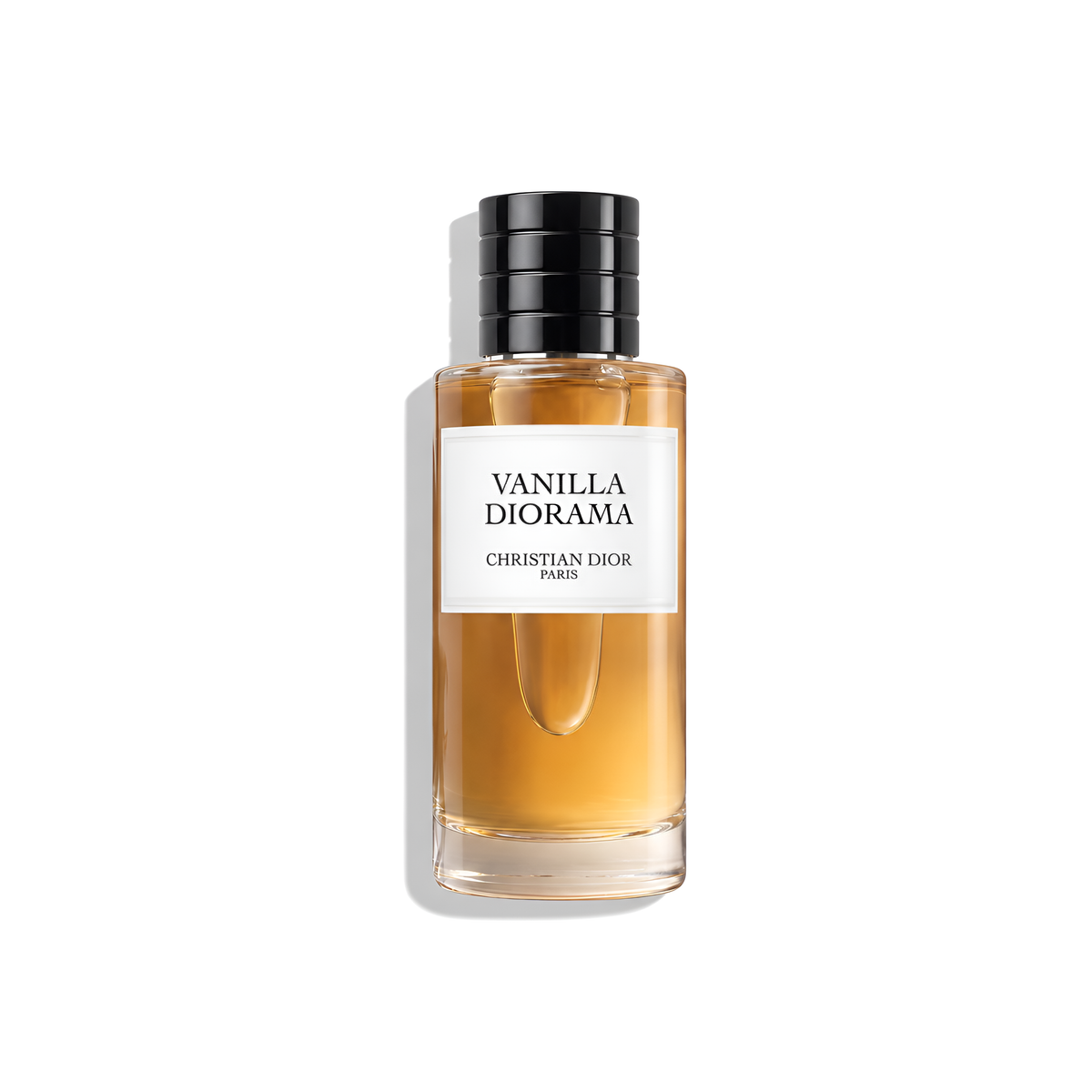 Bottle of Vanilla dioroma EDP fragrance on a white background with soft shadow