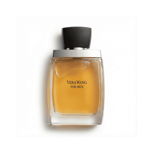 Bottle of Vera Wang For Men EDT fragrance on a white background with soft shadow