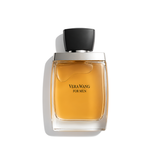 Bottle of Vera Wang For Men EDT fragrance on a white background with soft shadow