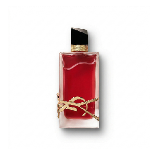 Bottle of YSL Libre Berry Crush EDP fragrance on a white background with soft shadow