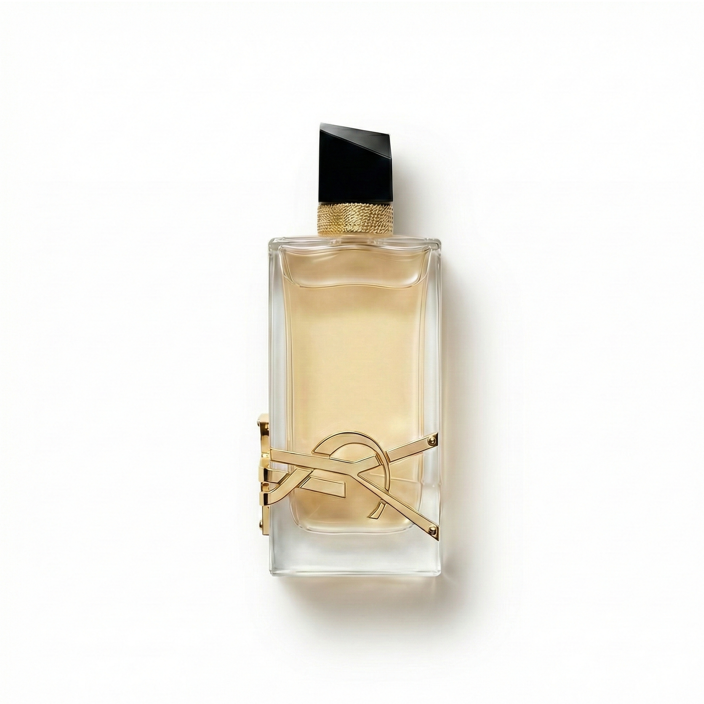Bottle of Yves Saint Laurent Libre Eau de Parfum EDP fragrance on a white background with soft shadow