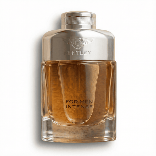 Luxurious Bentley men's cologne bottle for intense and sophisticated fragrance.