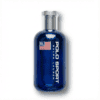 Police sport cologne bottle, masculine fragrance, men's scent, athletic cologne, blue glass bottle.